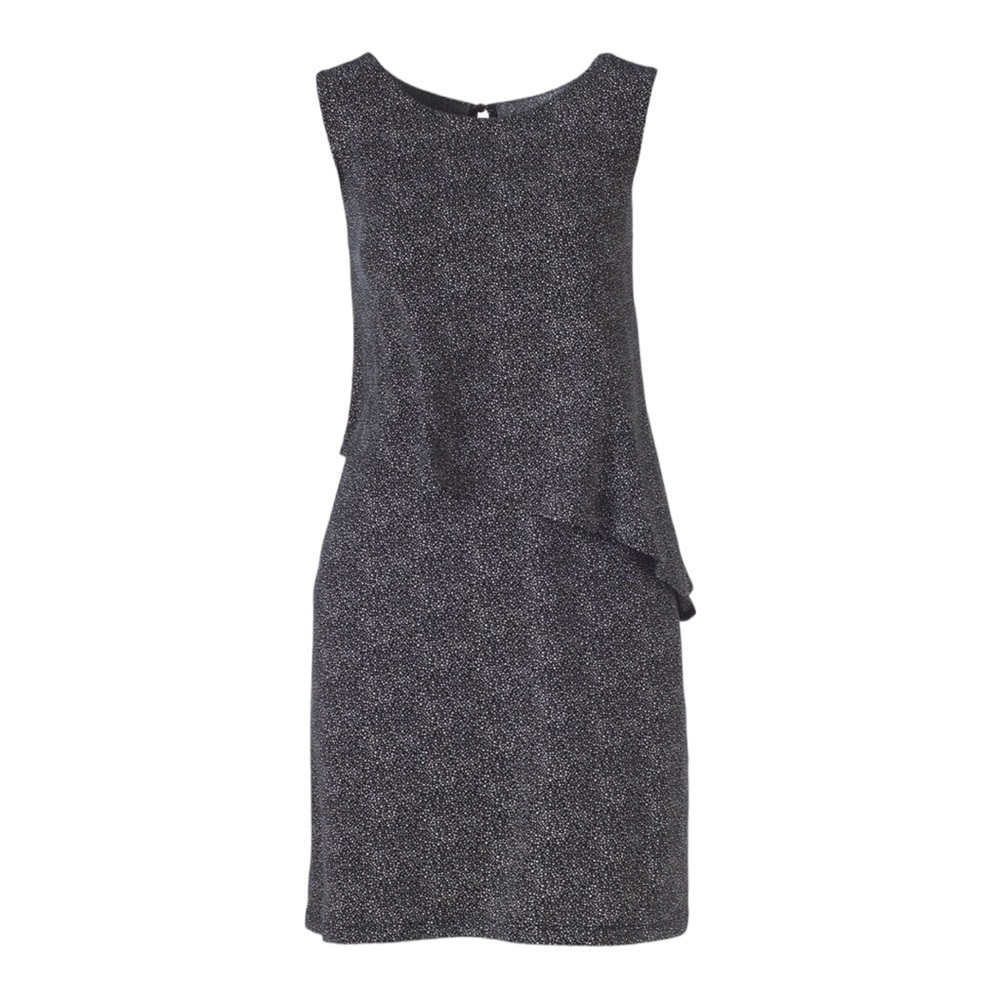 Chico’s Pebbles Double-Layer Black and White Dress size 0 (US S/4)